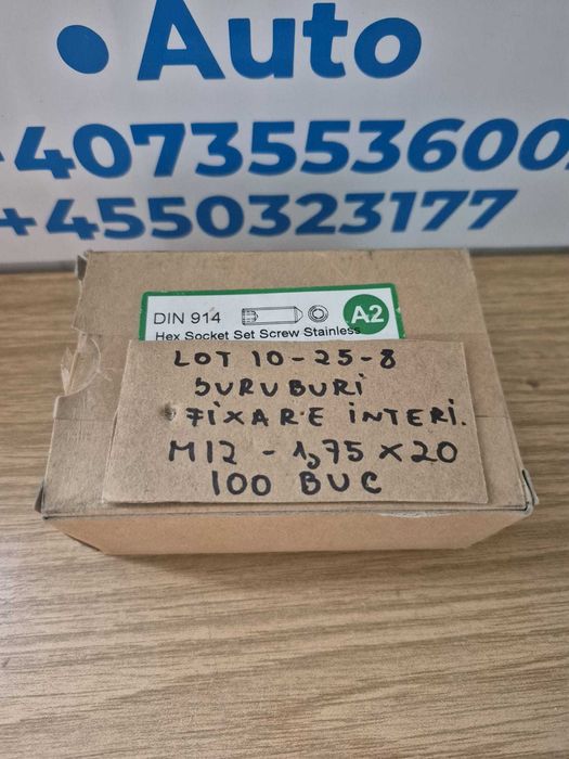 suruburi fixare interioare - m12 1,75x20 - lot 10-25-8