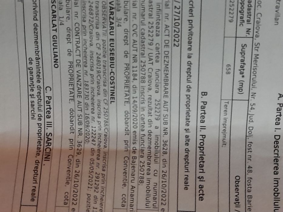 Vanzare teren 435 m.p.,strada Merisorului nr.54, utilitati