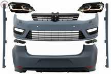 Kit Exterior Complet VW Golf VII 7 (2012-2017) cu Faruri LED Semnal Dinamic R-line- livrare gratuita