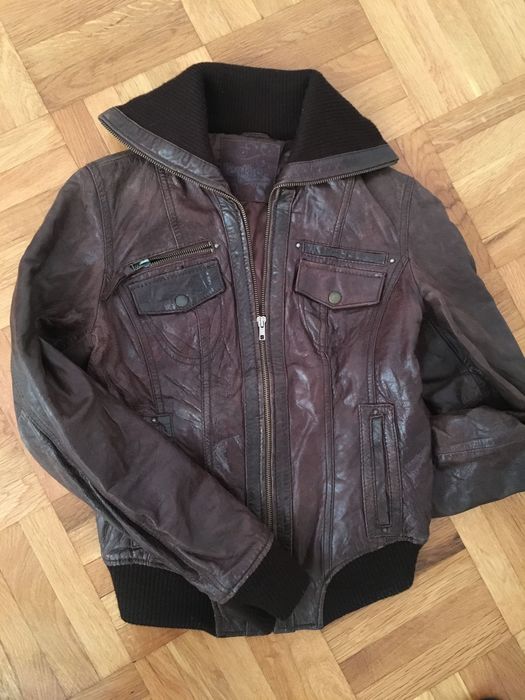 Кожено яке Stradivarius размер S