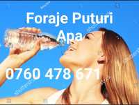 Foraje Puturi Apa Mică- Mare Adancime 10-40M