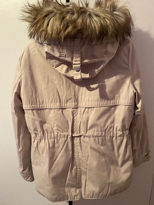 Geaca zara iarna crem