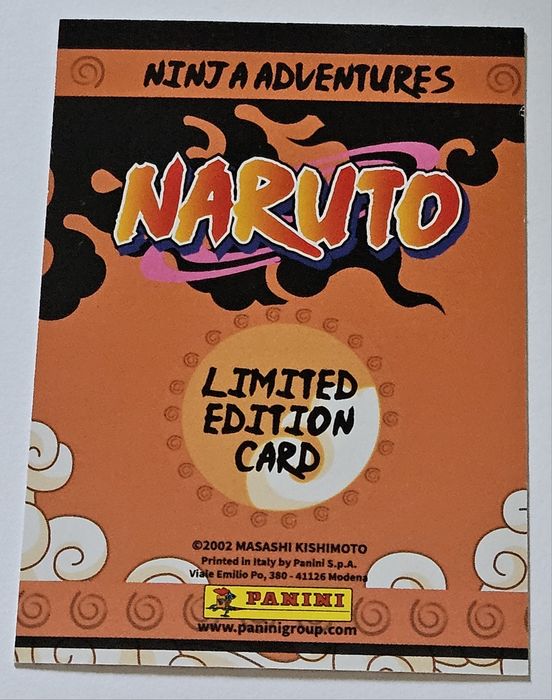 Album Naruto Panini + 19 stickere + Card Editie Limita