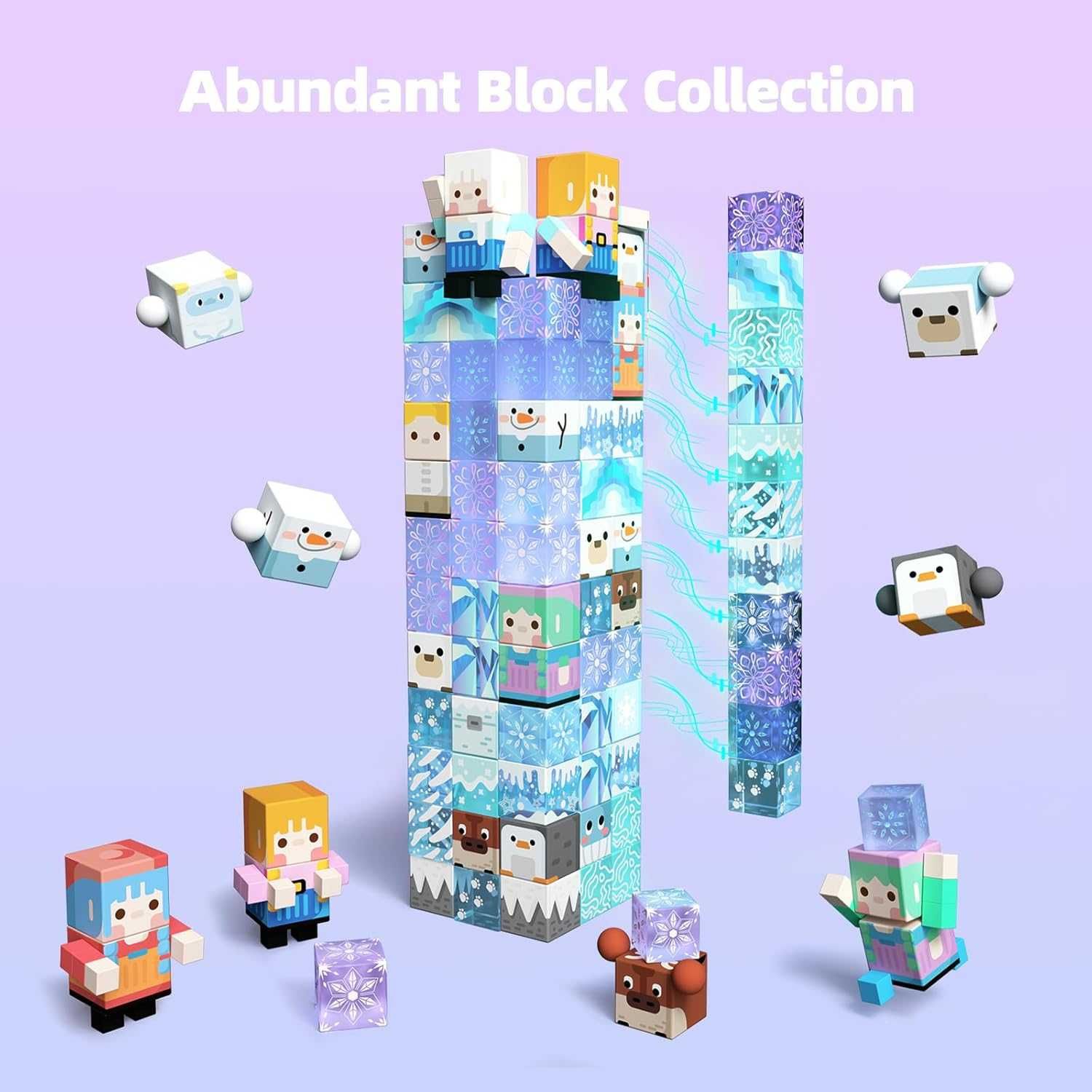 GobiDex Комплект магнитни блокове от 100 части - Frozen Образователни