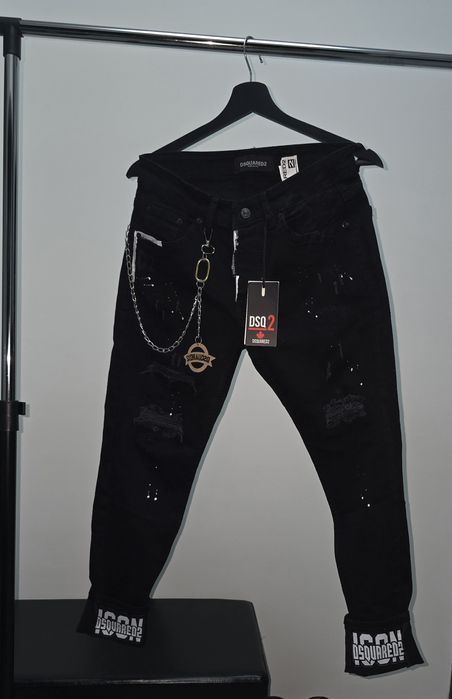 Blugi icon Dsquared2  blck