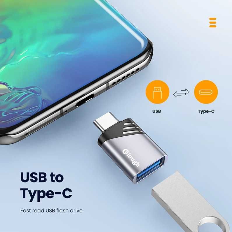 Преходник от USB 3.0 към USB Type-C, OTG Type-c Dongle, тип Ц донгъл