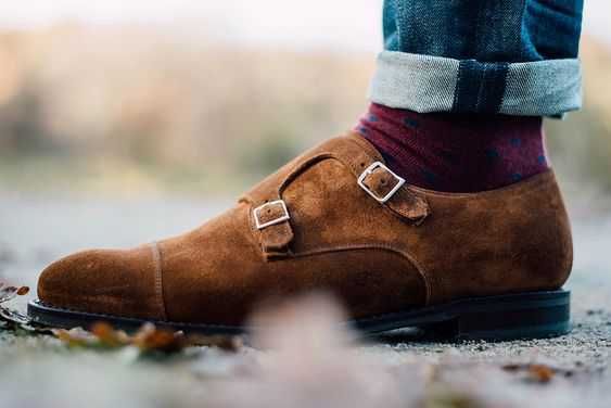 Pantofi monk 44 44.5 premium DAHLIN NOI piele naturala lucrati manual