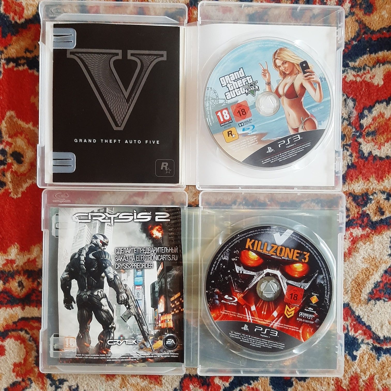 Продаю диски killzone3 и гта5