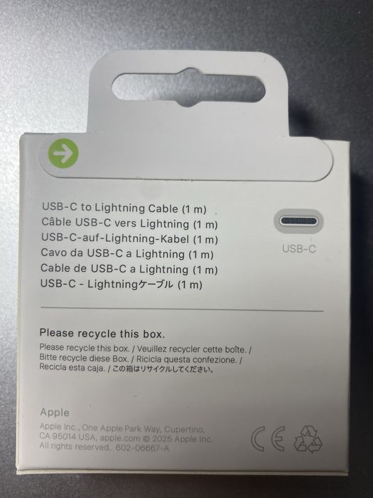 Cablu USB-C Iphone 1m