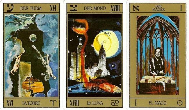 RAR Salvador Dali DELUXE Tarot+Book LIMITED GOLD Edition box set SIGIL