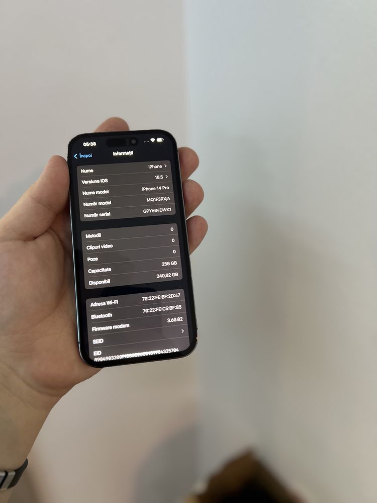 iPhone 14 Pro 256GB 100% baterie