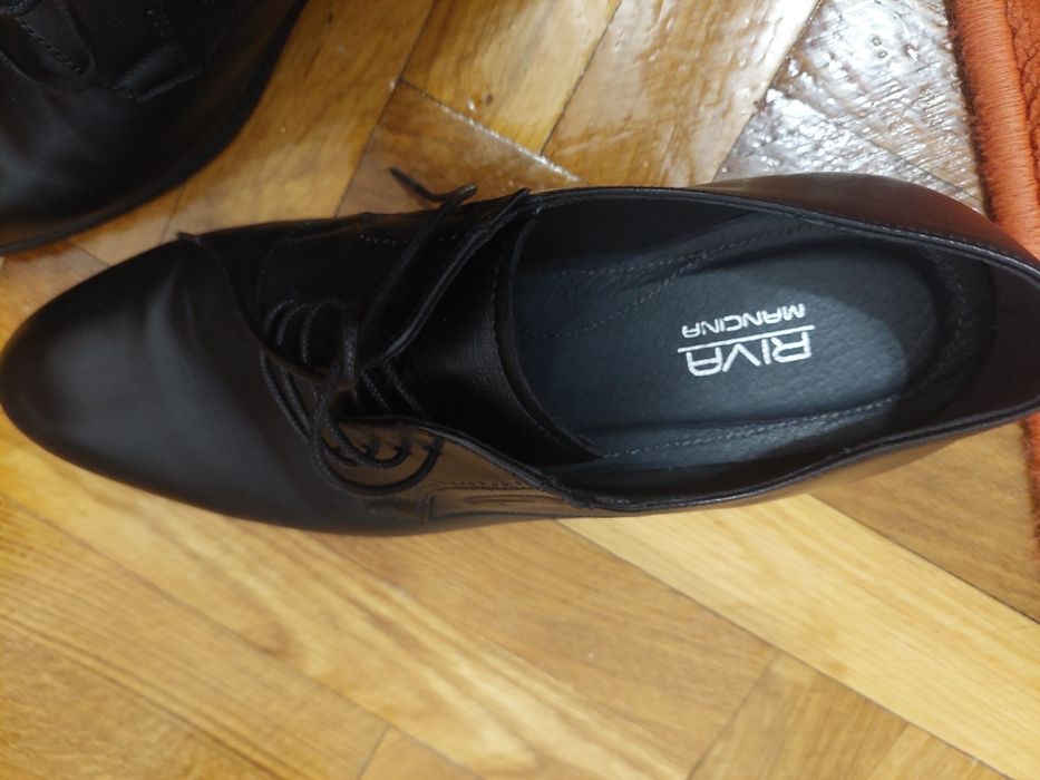 Pantofi eleganți de ocazie din piele naturala noi