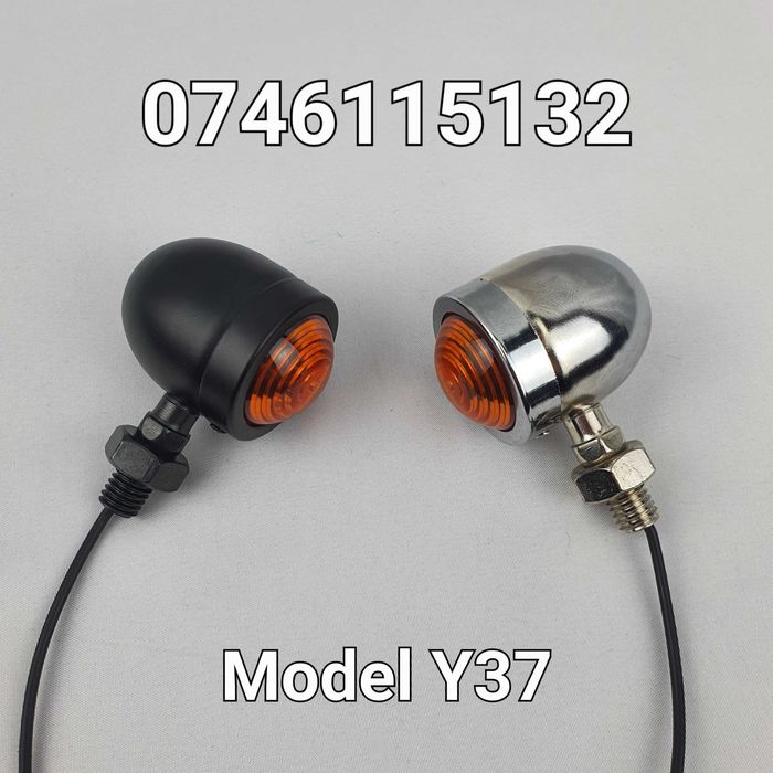 Moto Motocicleta Atv Chopper-Semnalizare Retro-Semnalizari Cu Bec- Y37