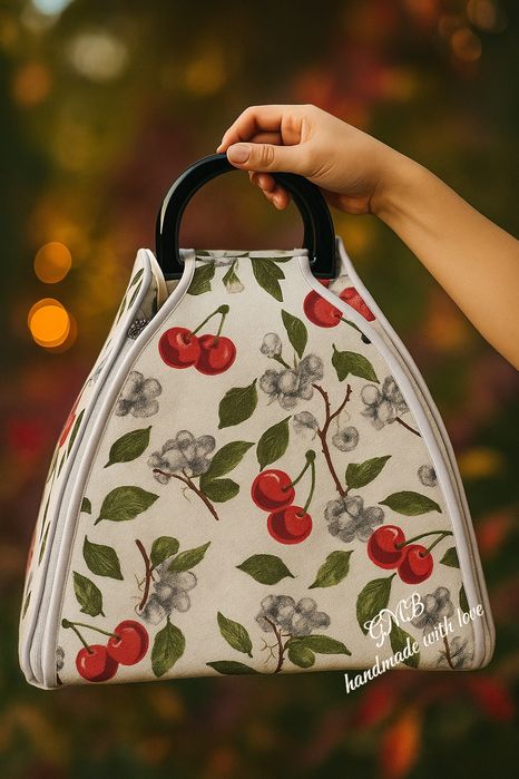 Стильная сумка- скатерть сделанная вручную