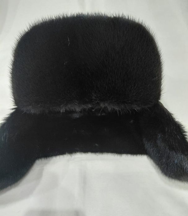 Мужская норковая шапка  "Аляска" производства России