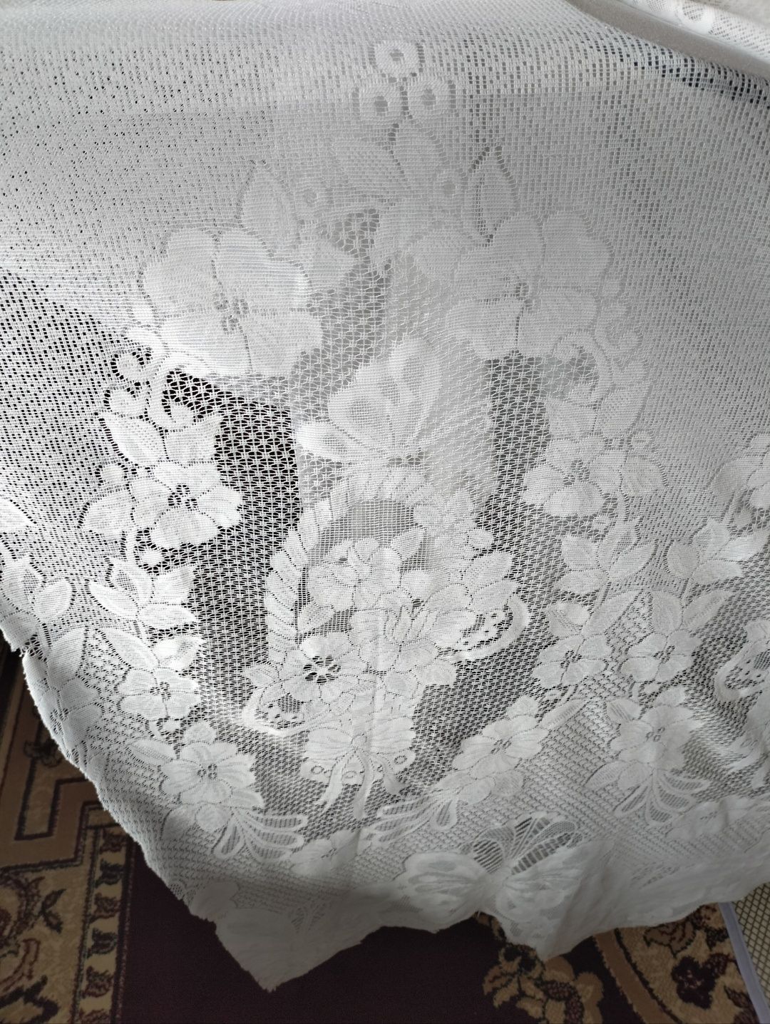 Тюль плотная белая