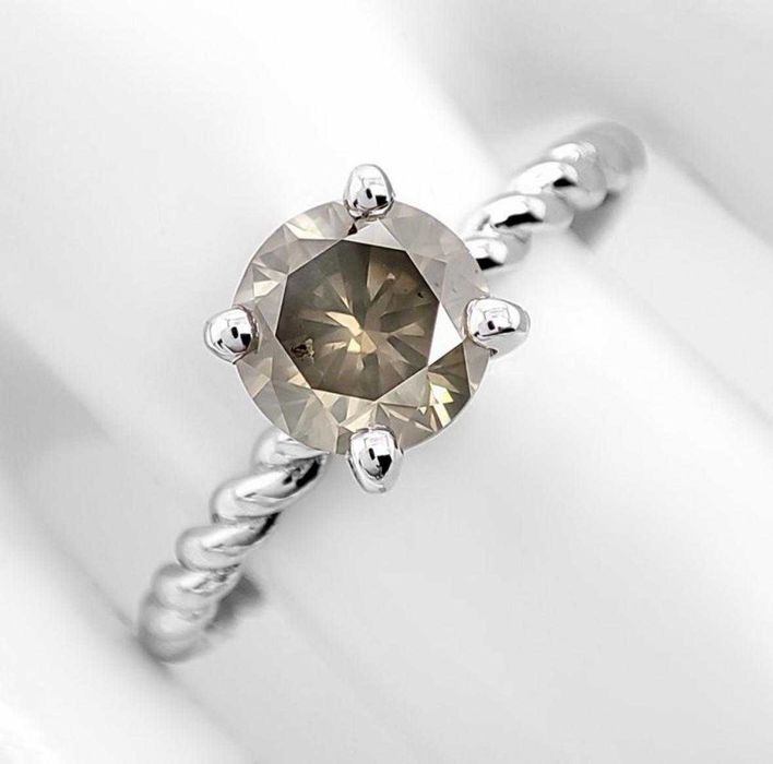 Inel cu diamant natural 1.04 ct - certificat verificabil