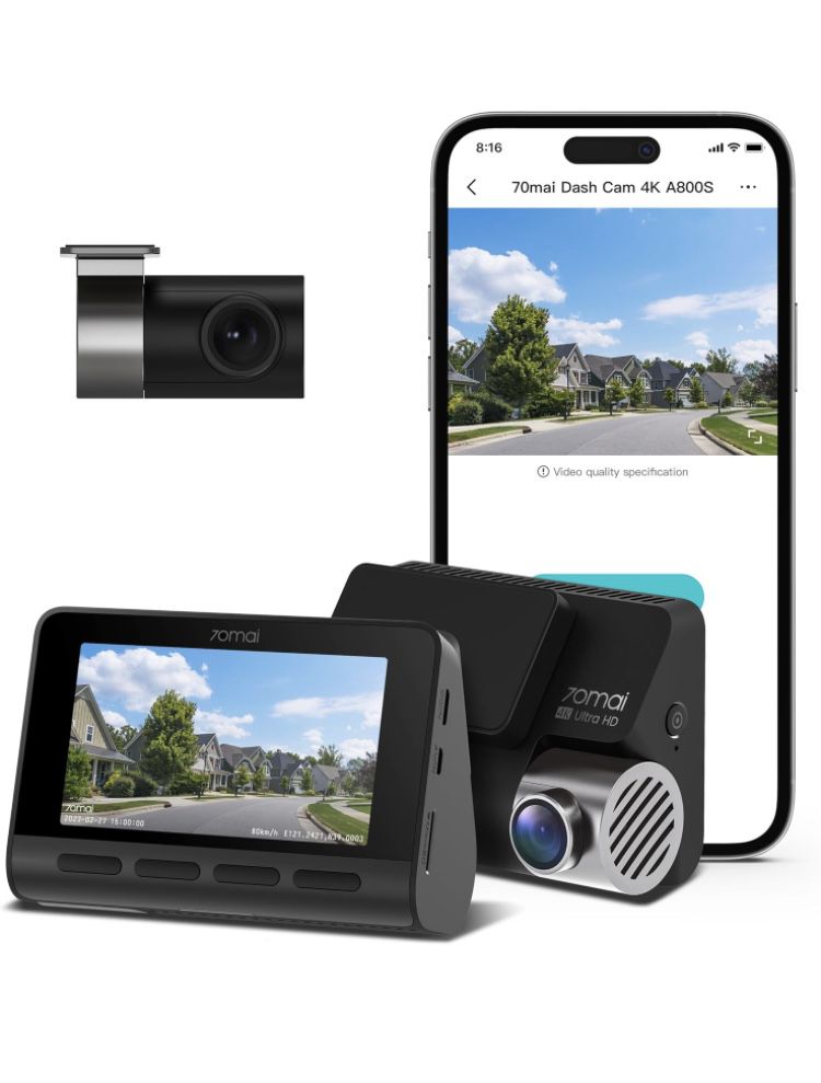 Видеорегистратор 70mai Dash Cam A800S-1 4K+задняя камера RC06