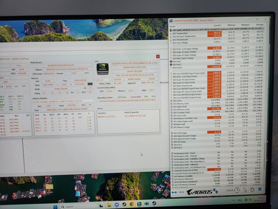 Геймърски Компютър, Ryzen 5 5600x, RTX 3070, 16gb RAM,  ssd 500gb