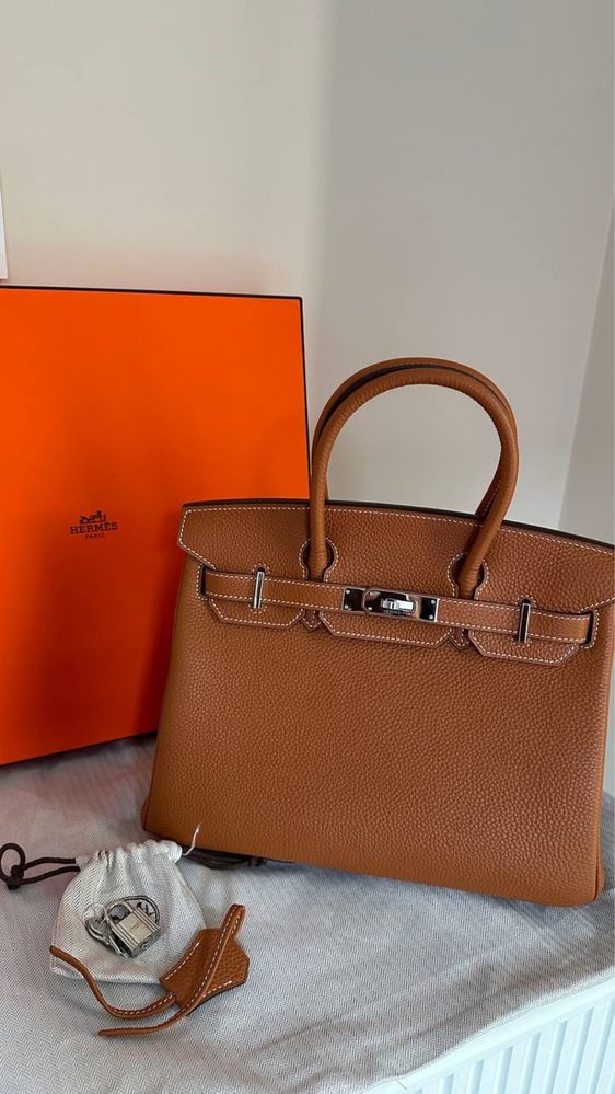 Hermes Birkin 30 из натуральной кожи