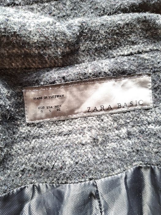Вълнено палто Zara S размер