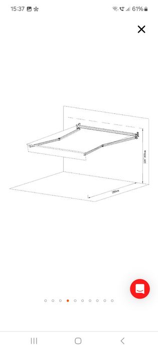 Vând brațe copertina, pergola noi