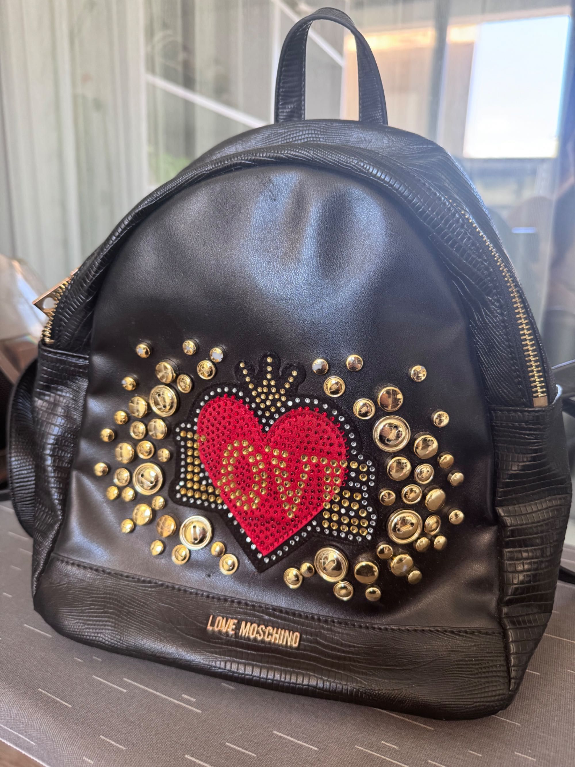 Кожена раница Moschino
