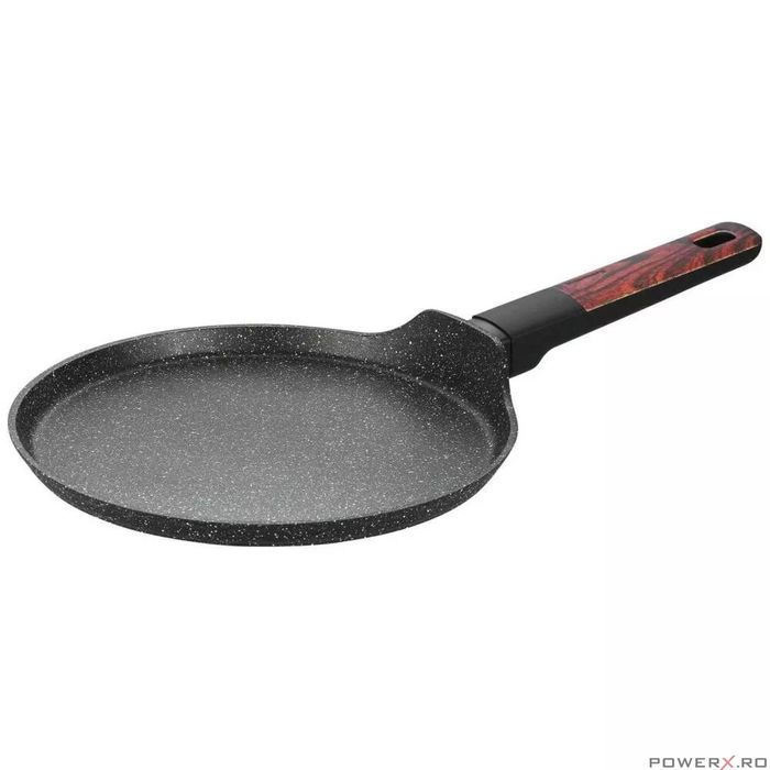 Set oale si tigai, 12 bucati, acoperit antiaderent, negru cu manere