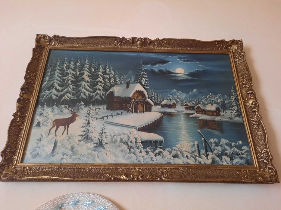 Vand Tablou Peisaj Iarna