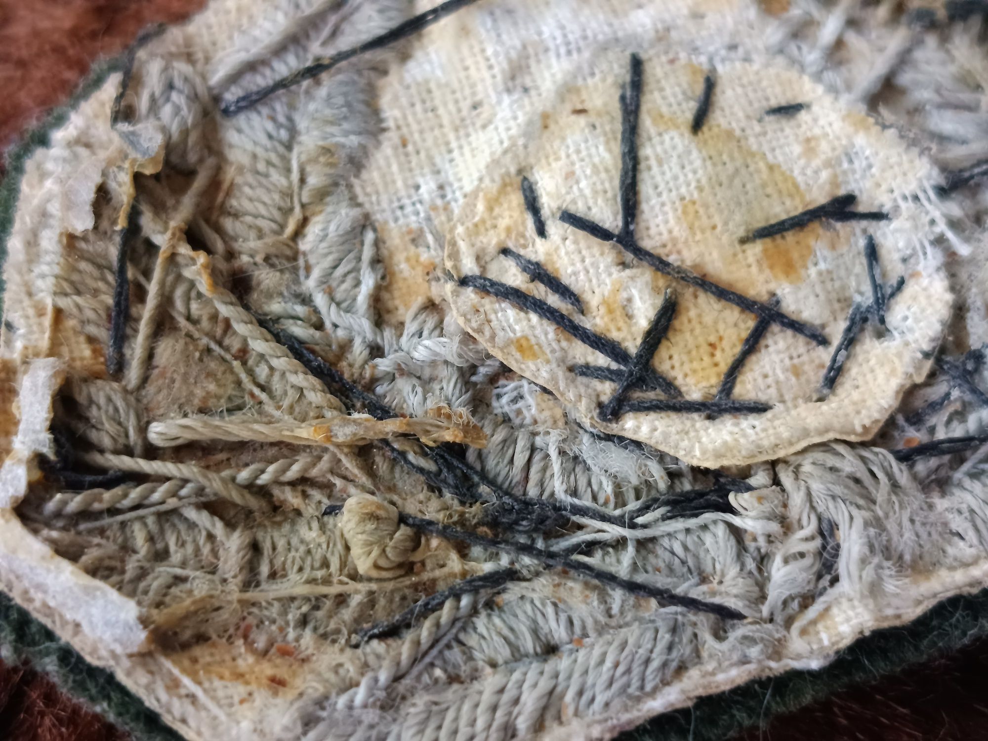 Emblema cascheta ofițer german/ Herr /Wehrmacht WW2
