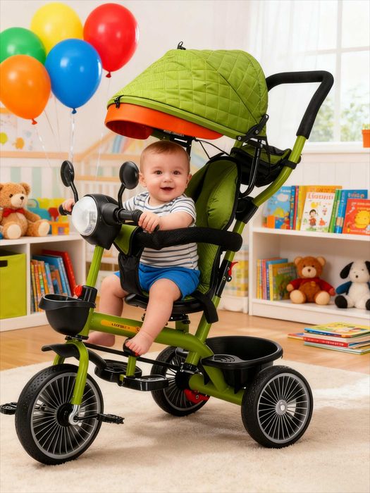 Детский трехколесный велосипед, совершенно новый