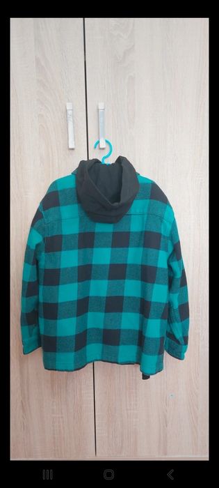 Set cămașă de flanel și bluză cu glugă pentru băieți de 7-8 an.