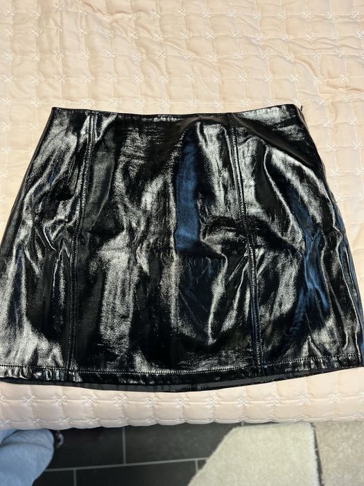 Дамска кожена поличка