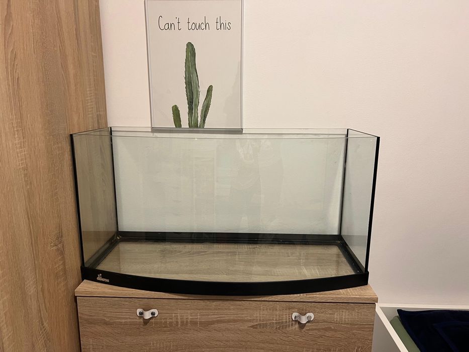 Acvariu din sticla curbat 112L