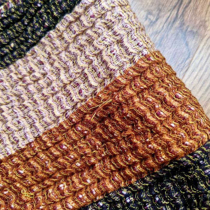 Fular multicolor din lână, bumbac și vâscoză – COS