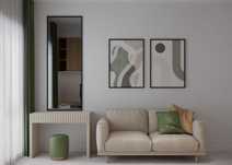 Masuta de machiaj gri taupe - pal+mdf pe comanda