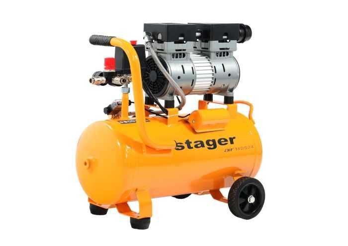 Compresor Aer SILENTIOS Stager Air 14DS24 24Litri 57dB Stoc Mogosoaia