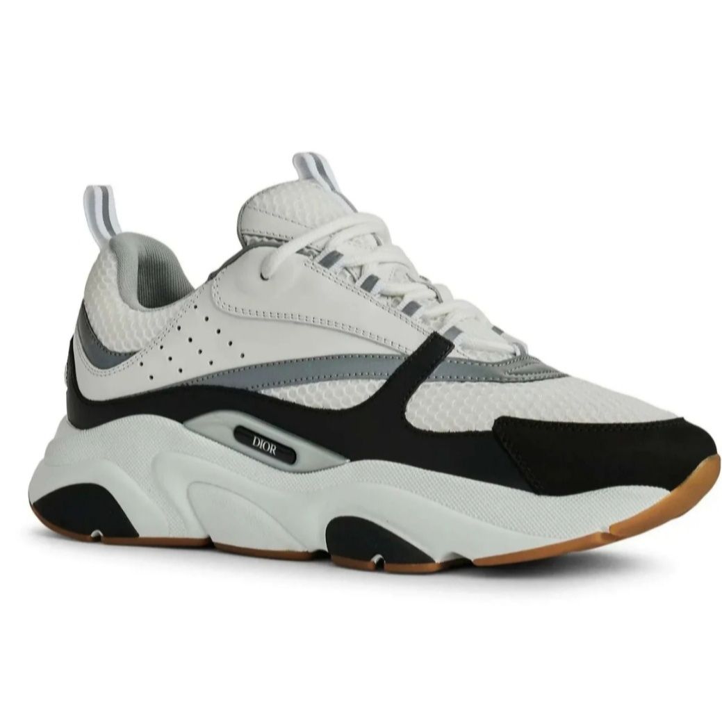 Dior b22 black white silver trainer