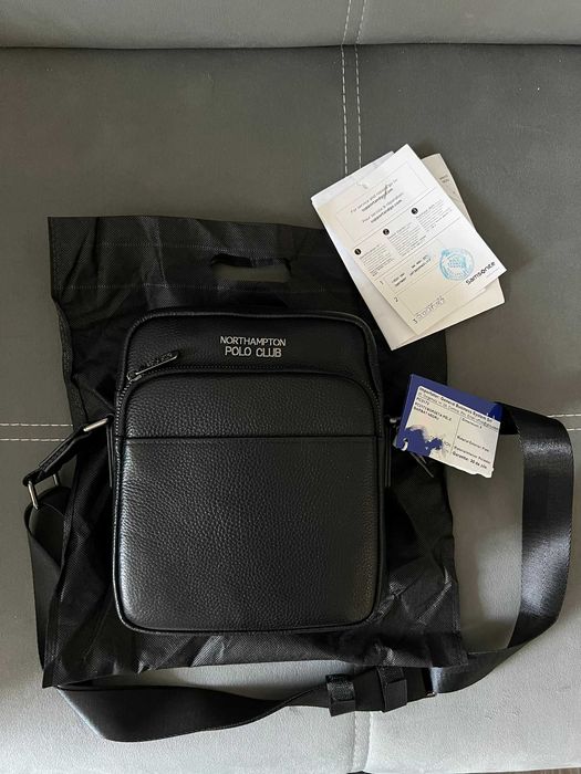 Borsetă neagră Northampton Polo Club nouă