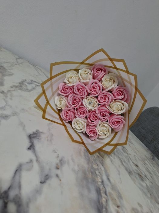 Buchet trandafiri sapun