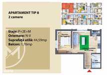 Apartament 2 camere Lisaura de vanzare