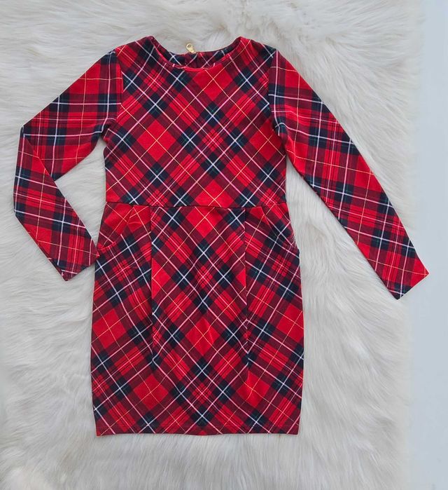 Детска карирана рокля H&M 8-10 години