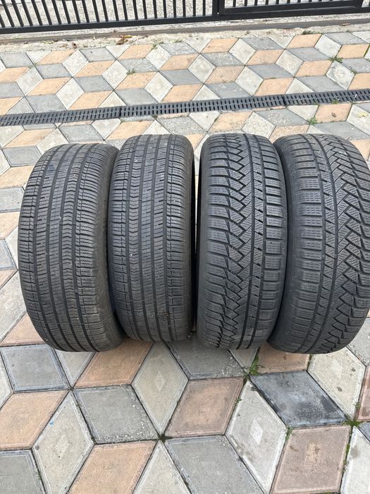 Set 4 anvelope 205/60 R16 Continental + Dunlop — 600 lei toate”