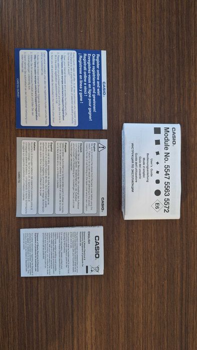 Мъжки Часовник Casio Edifice EFV 540D Кожена каишка Тъмносин