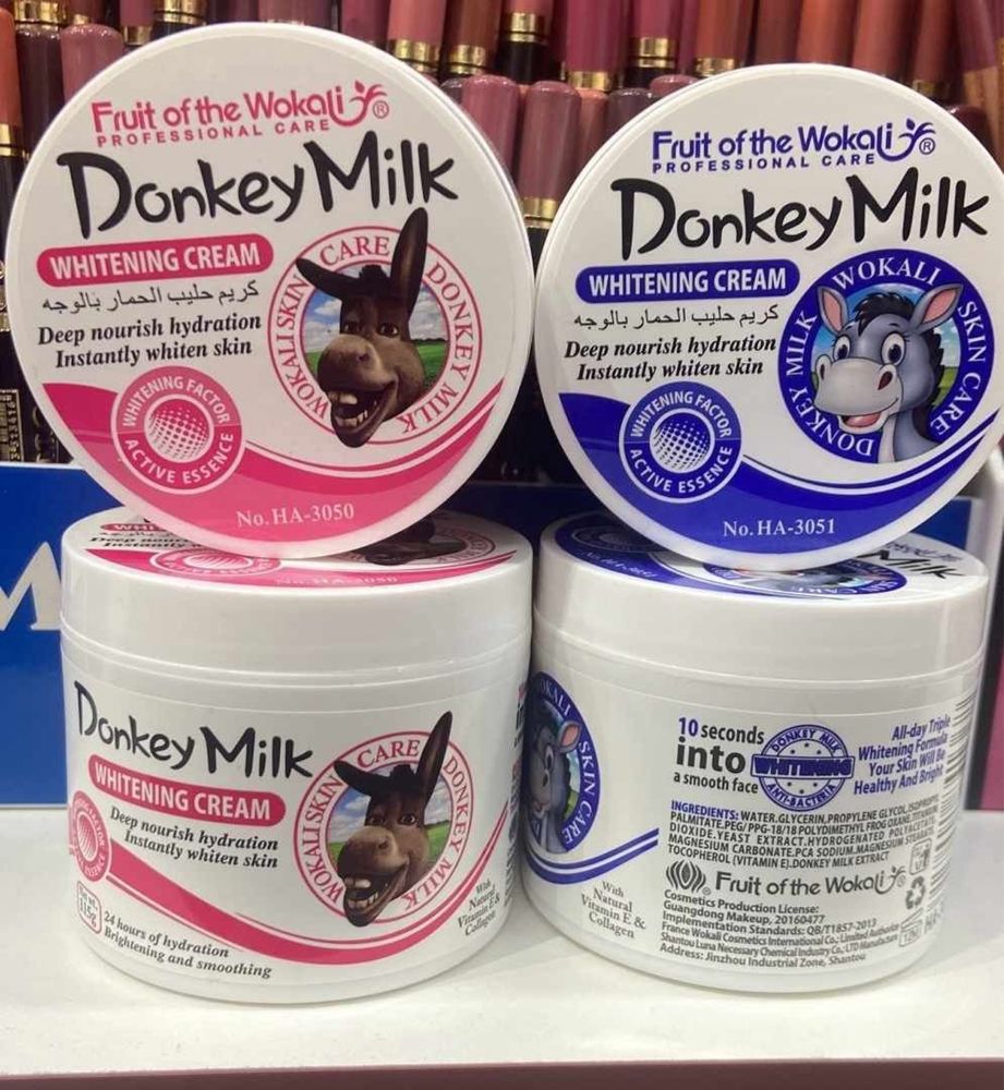 Избелващ и хидратиращ крем за лице с магарешко мляко - Donkey Milk