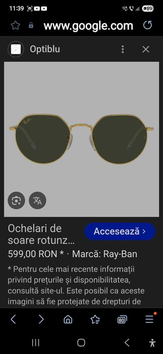 Ochelari de soare Ray Ban unisex