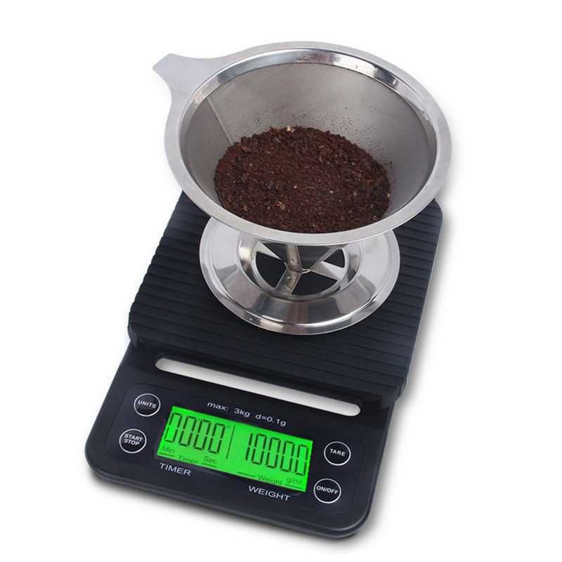 Электронные весы для кофе с таймером 0,1 грамм CoffeScale, Новые