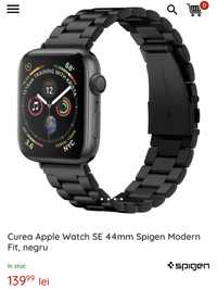 Curea Apple Watch SE 44mm Spigen Modern Fit, negru