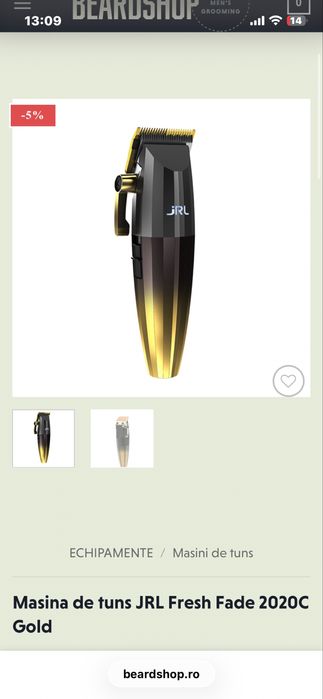 Vand masina tuns jrl gold noua