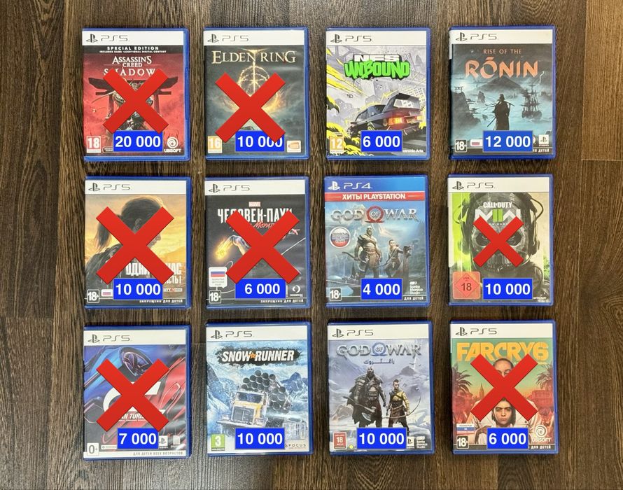 God of War, Одни из нас (The Last of Us), Need for Speed... игры PS5